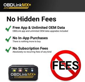 img 1 attached to Улучшите свой диагностический опыт с помощью OBDLink MX+ OBD2 Bluetooth-сканера для iPhone, Android и Windows