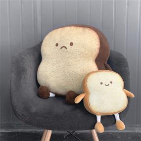 img 1 attached to 🍞 VHYHCY Toast Bread Pillow: Adorable Plush Toy Sofa Pillow for Toast Lovers!