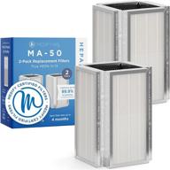 🔍 medify ma-50 replacement filter for smoke, smokers, dust, odors, pet dander - 3-in-1 with pre-filter, h13 hepa, and activated carbon - achieves 99.9% removal - pack of 2 логотип