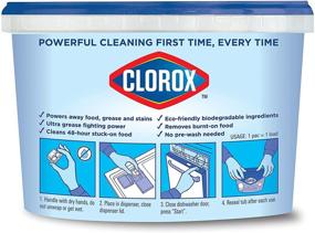 img 3 attached to 🧼 Clorox Triple Action Dishwasher Detergent Pacs, 43 Count: Powerful Cleaning with Fresh Scent