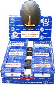 img 1 attached to Nag Champa Satya Sai Baba Temple Incense Cones - 12 Box Pack for Divine Fragrance Enthusiasts