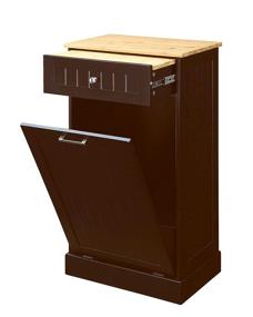 img 4 attached to Northwood Calliger Tilt Out Trash Bin Cabinet Or Tilt Out Laundry Hamper - Wooden Cabinet Trash Can To Hide Trash