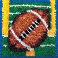 🧶 caron natura latch-hook kit, touchdown, 12x12 inches logo