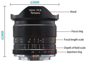 img 2 attached to 📷 7artisans 12mm F2.8 APS-C Wide Angle Manual Fixed Lens for M4/3 Mount Cameras - Panasonic & Olympus Compatible