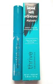 img 1 attached to 💎 Thrive Causemetics Liquid Lash Extensions Mascara in Crystal (Brown Black) - Full Size 10.7g: Amplify Your Lashes with Stunning Length and Volume
