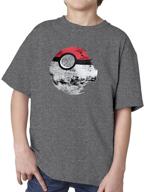 👕 черная футболка pokemon с символом смерти для мальчиков и девочек - детская одежда логотип