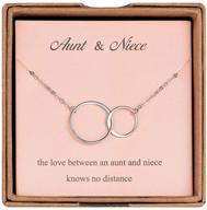 silver necklace gift set for aunt and niece - augonfever aunt niece gifts logo