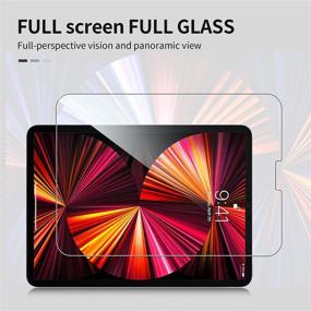 img 3 attached to [2+3 Packs] PULEN iPad Pro 11 2021 & 2020 Screen Protector with Camera Lens Protector - HD Clear, Easy Installation, Anti-Scratch Tempered Glass Compatible with Apple Pencil and Face ID