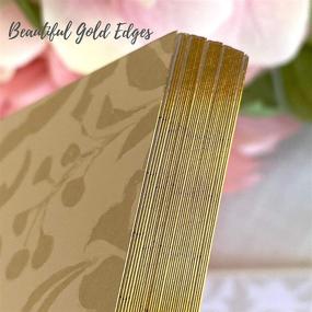 img 1 attached to 🍋 Lemon Sherbet Wedding Guest Book and Photo Album with Gold Foil, Gilded Edges, and Thick White Paper - 32 Pages - Includes Two Metallic Markers