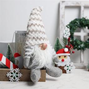 img 2 attached to 🎅 Swedish Tomte Gnome Decor - Handmade Holiday Gnome Christmas Ornaments: 15" Plush Gnome Tabletop Decoration & Gifts for Christmas Day