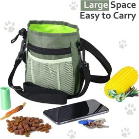 img 3 attached to 🐶 Weewooday Clicker Training Kit for Dogs - Includes Treat Training Pouch, 2 Pet Training Clickers with Wrist Strap & Built-In Poop Bag Dispenser - Conveniently Carries Pet Toys and Treats for Dogs, Cats, and Pets