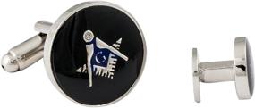 img 3 attached to Запонки Cuff Daddy Freemason Masonic в подарочной упаковке, мужские аксессуары