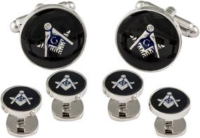 img 4 attached to Запонки Cuff Daddy Freemason Masonic в подарочной упаковке, мужские аксессуары