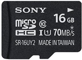 img 1 attached to 💾 Sony 16GB Class 10 UHS-1 Micro SDHC Memory Card (SR16UY2A/TQ) - Up to 70MB/s Speed [Newest Version]