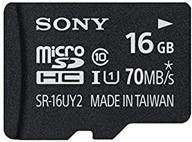💾 sony 16gb class 10 uhs-1 micro sdhc memory card (sr16uy2a/tq) - up to 70mb/s speed [newest version] logo