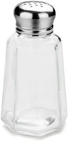 img 2 attached to 🧂 Set of 12 New Star Foodservice 22186 Glass Salt and Pepper Shakers with Stainless Steel Mushroom Tops – 2-Ounce Capacity