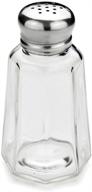 🧂 set of 12 new star foodservice 22186 glass salt and pepper shakers with stainless steel mushroom tops – 2-ounce capacity logo