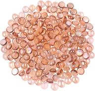 🔮 kingou flat glass gems/beads/stones 1 lbs: vase filler, table scatter, games - 14-16mm, 5/8'' size logo