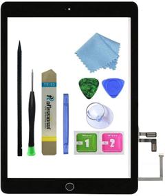 img 4 attached to 📱 Black iPad 5 2017 9.7 inch (A1822, A1823) Touch Screen Digitizer Assembly Replacement with Home Button, Camera Bracket, Pre-Installed Adhesive, Tool Repair Kit from Zentop