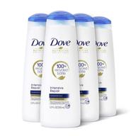 🧴 dove nutritive solutions strengthening shampoo formula for damaged hair – intensive repair with keratin actives, 12 oz, 4 count logo