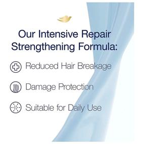 img 1 attached to 🧴 Dove Nutritive Solutions Strengthening Shampoo Formula for Damaged Hair – Intensive Repair with Keratin Actives, 12 oz, 4 Count