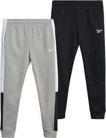 img 4 attached to Лучшие брюки для мальчиков Reebok Active Joggers Sweatpants для одежды мальчика