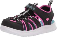 skechers c flex sandal 2 0 playful lavender girls' shoes in athletic logo