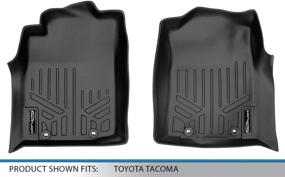 img 1 attached to 🏆 Premium Quality MAXLINER 1st Row Floor Mats - Black (2012-2015 Toyota Tacoma)