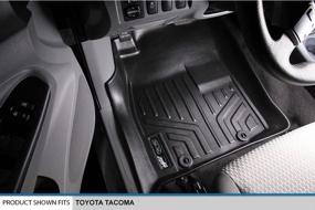 img 3 attached to 🏆 Premium Quality MAXLINER 1st Row Floor Mats - Black (2012-2015 Toyota Tacoma)