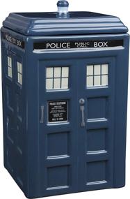 img 3 attached to 🚀 Doctor Who TARDIS Cookie Jar - Collectible Ceramic Police Box with Lid - 10 Inches Tall