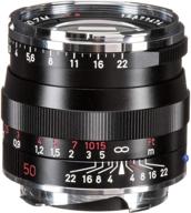 zeiss ikon plannar t zm 2/50 camera lens for leica m-mount rangefinder cameras - standard lens logo