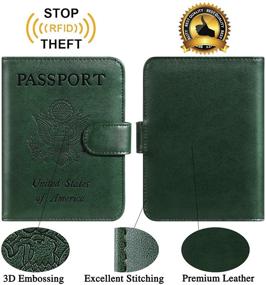 img 3 attached to Обложка для паспорта, блокирующая кожаные аксессуары