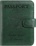 passport holder blocking leather accessories logo