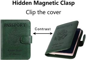 img 1 attached to Обложка для паспорта, блокирующая кожаные аксессуары