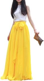 img 1 attached to 💃 Diydress Women's Summer Chiffon Wedding Skirt - Elegant Clothing for Stylish Women