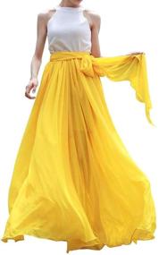 img 3 attached to 💃 Diydress Women's Summer Chiffon Wedding Skirt - Elegant Clothing for Stylish Women