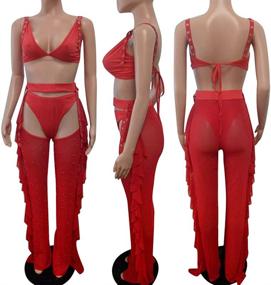 img 2 attached to 👗 Stylish Beaded Jumpsuits: Women's Clothing for Swimsuits & Cover Ups