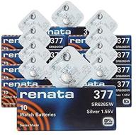 renata sr626sw 10pack silver battery logo