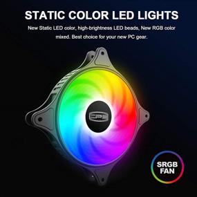 img 2 attached to 🖥️ CP3 Case Fans - 120mm 3-Pin Fixed Color High Performance Fans for Gaming PCs (5 Pack)