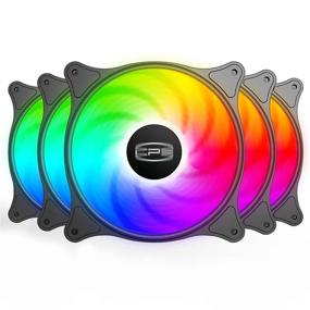 img 4 attached to 🖥️ CP3 Case Fans - 120mm 3-Pin Fixed Color High Performance Fans for Gaming PCs (5 Pack)