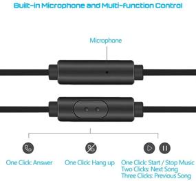 img 2 attached to 🎧 SourceTon 3-Pack Earbud Headphones with Remote & Microphone: Premium Stereo Sound, Noise Isolation, Tangle-Free - Compatible with Smartphones, Laptops, Gaming - 3.5mm Interface