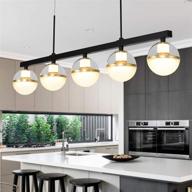 🔆 upgrade your kitchen with joyxeon 32-inch wide modern led pendant light - elegant 3000k warm white illumination (not dimmable) logo