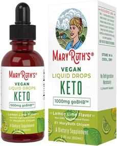 img 4 attached to 🍋 MaryRuth's Vegan Liquid Keto goBHB Drops - Lemon/Lime Flavor - Non-GMO - 2 oz - Speed Up Ketosis - Beta-Hydroxybutyrate Supplement - No Pills Keto Diet