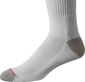 img 2 attached to Best-Selling Set of 10 Pairs of Men's Moisture-Wicking Cotton Crew Socks with Arch Support, Cushioning, and Mesh Ventilation