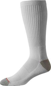 img 3 attached to Best-Selling Set of 10 Pairs of Men's Moisture-Wicking Cotton Crew Socks with Arch Support, Cushioning, and Mesh Ventilation