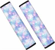 forchrinse bling bling mermaid scale design seat belt cover for adults kids logo