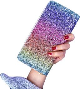 img 3 attached to Sparkling Glitter Wallet Handbag – Long Purse, Elegant Clutch with Card Holder for Women