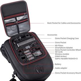 img 2 attached to 🎒 Smatree DJI Mavic 2 Pro/Zoom/Osmo Pocket 2/ Osmo Pocket/OSMO Pocket Charging Case/DJI Osmo Action/Gopro Hero 9/8/7/6/5 Backpack (Excludes Smart Controller)