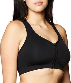 img 3 attached to 👙 Comfort and Convenience combined: Jockey Women's Zip Front Seam Free Bra