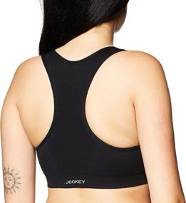 img 2 attached to 👙 Comfort and Convenience combined: Jockey Women's Zip Front Seam Free Bra